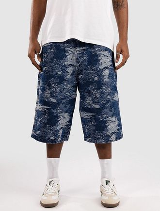 Blue Tomato Jacquard Denim Shorts blau