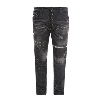 Dsquared2 Slim-fit Jeans, female, Black, Size: M Black Skater Denim Jeans Women