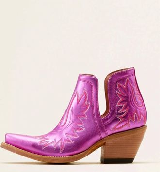 Ariat Womens Dixon X Toe Western Bootie In Electric Pink