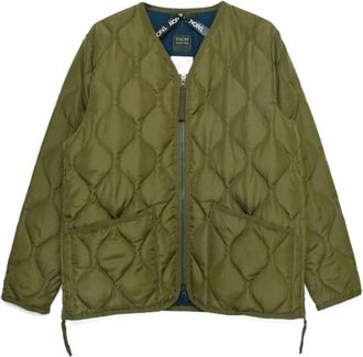 TAION V-neck Zip Jacket - Heren - Winterjassen - Groen - L - Jassen