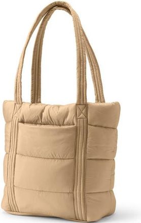 Lands End Wanderweight Ultralight Packable Tote Bag in Desert Tan Shine at Nordstrom