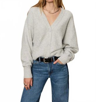 Sanctuary Shimmer Relaxed Fit Cardigan In Heather Grey