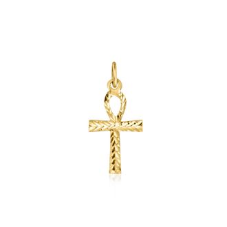 Ross-Simons 14kt Yellow Gold Ankh Cross Charm