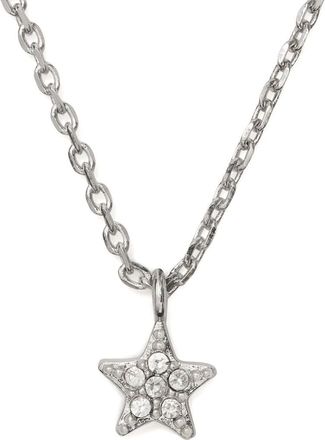 Kate Spade New York youre a gem mini pav&eacute; star pendant necklace in Clear/silver at Nordstrom