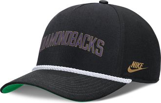 Nike Arizona Diamondbacks Rise Nike Mens MLB Adjustable Hat in Black | NB4508ZEDIA-D8K