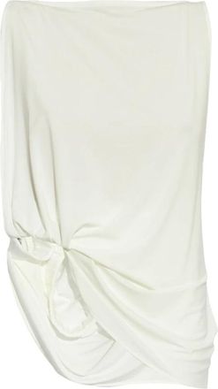 Jacquemus Peplo Top - Dames - Midirokken - Wit - M - Polyester - Rokken