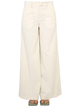 Ballantyne Cotton Palazzo Trousers - Beige