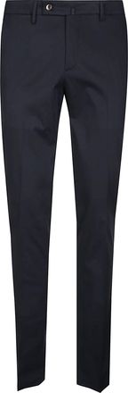 Pantaloni Torino Black E-Slim Cotton-Blend Pants