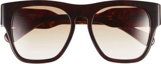 Chlo&eacute; 55mm Square Sunglasses in Havana Havana Brown at Nordstrom Rack