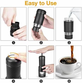 OEM Cafetera Espresso Port&aacute;til Y Manual Para Acampar