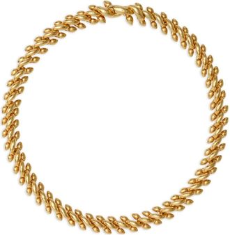 Burberry Spear logo-engraved chain necklace - women - Gold Plated Silver - One Size