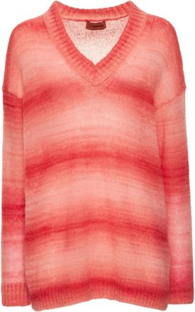 Missoni Truien - Dames - V-hals truien - Rood - XS - Truien & Vesten