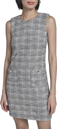 Karl Lagerfeld Karl Lagerfeld Knit Tweed Sheath Dress