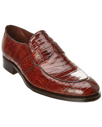 Caporicci Alligator Leather Penny Loafer