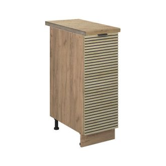 Vicco Armario De Farmacia Fame-line, Panel De Roble, 30 Cm, Et Roble, Vicco