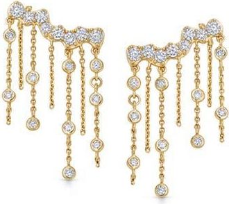 Astley Clarke Solid Gold Asteri Lab Grown Diamond Chain Crawler Earrings at Nordstrom