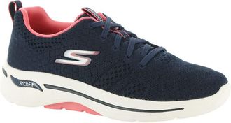 Skechers Womens Go Walk Arch Fit-Unify Sneakers, Navy/Coral, 7 UK