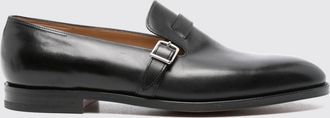 John Lobb Scarpe Monk strap in pelle di vitello liscia con punta tonda