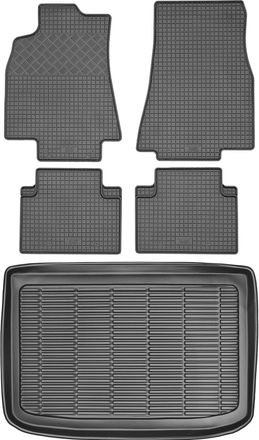 OEM Juego De Alfombrillas De Goma Para Coche Y Maletero Para Mercedes Clase A W169 Hatchback (2004-2012)