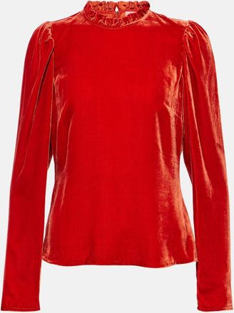 Ulla Johnson Mariene velvet blouse