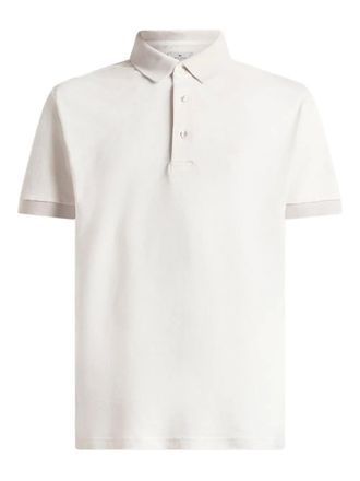 Etro arnica-motif cotton polo shirt - Neutrals