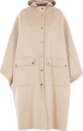 Brunello Cucinelli Hooded Buttoned Cape