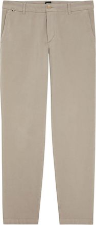 BOSS Boss Kane Tapered-leg Stretch-cotton Chino Trousers - Beige - 36 (W36 / XL)