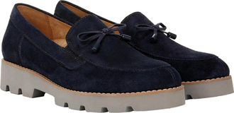Vionic Womens Vionic Charm Finley H9724L2400 Loafer Navy Blue Slip On Shoes GAL1382