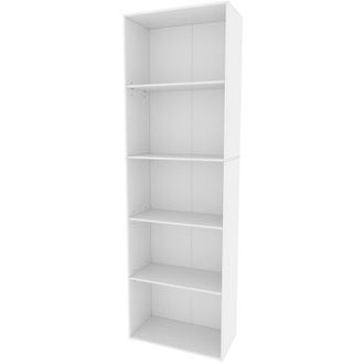 Vicco Librer&iacute;a Bob, Blanco, 60 X 190 Cm Con 5 Compartimentos