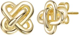 Rachel Glauber 14K Plated Knot Earrings