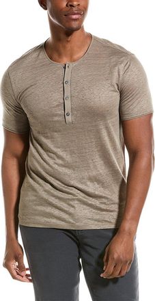 John Varvatos Bleecker Regular Fit Linen Henley