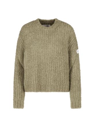 Maison Margiela Green Knit Crewneck Sweater