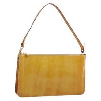 Louis Vuitton Pre-owned Accessory Pouch - Dames - Pre-owned - Geel - Maat: ONE Size Leer