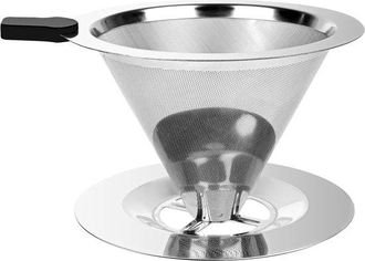 OEM Filtro De Caf&eacute; De Acero Inoxidable, Reutilizable, Acero Inoxidable, Cafetera De Goteo, Filtro De Caf&eacute; Sin Papel, Caf&eacute; Manual, Espresso, Plateado