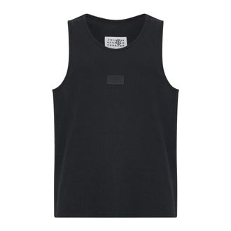 Maison Margiela Sleeveless Knitwear, male, Black, Size: XL Sleeveless Knit Top