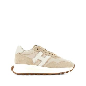 Hogan H641 Sneakers - Dames - Sneakers - Beige - 37 1/2 EU - Leer - Schoenen