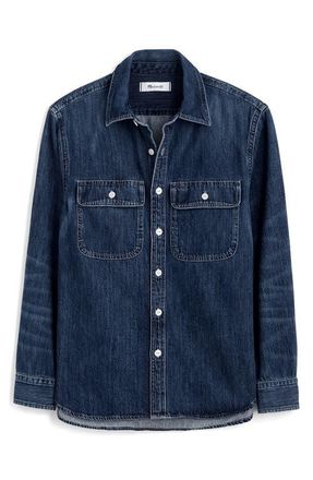 Madewell Denim Button-Up Shirt in Benfield Wash at Nordstrom, Size X-Large