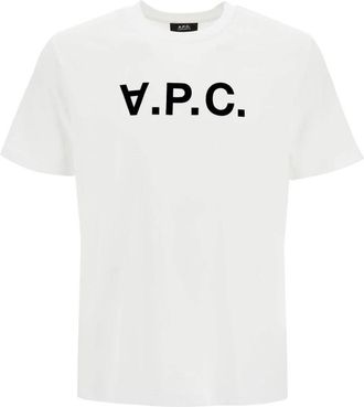 A.P.C. Standaard Grand VPC T-shirt - Dames - T-shirts - Wit - XL - Katoen - Tops