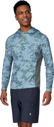 Free Country Mens SunFree UPF Printed Hoodie