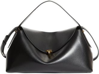 Toteme T-Lock Curve Shoulder Bag in Black at Nordstrom