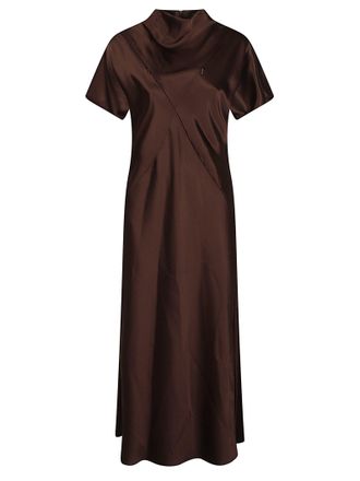 Pinko Kangoo A-Line Acetate-Blend Maxi Dress