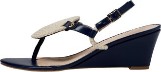 Jack Rogers Reef Wedge Midnight / Ivory 113231WG01-4MIJ Womens