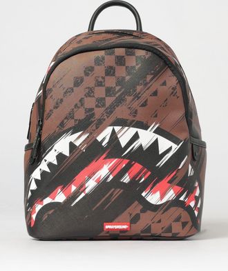 Sprayground Zaino Smeared Grunge Savage in cotone spalmato saffiano stampato