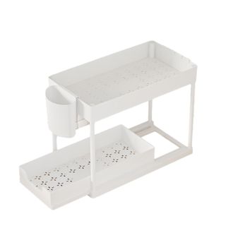 OEM Organizador De Almacenamiento De 2 Niveles Para Debajo Del Fregadero, Estante Deslizante Para Caj&oacute;n Debajo Del Fregadero, Cesta De Almacenamiento Mult
