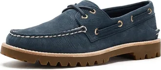 Sperry Top-Sider Ao 2-Eye Lug Mens Dress Flat Shoes Navy : 10.5 M (D), Leather