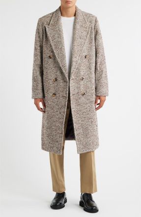 Krost Elliot Wool Blend Overcoat in Sepia Rose at Nordstrom, Size X-Large