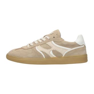 Notre-V Schoenen, Dames, Beige, 41 EU, Leer, Sia-01 Sneakers