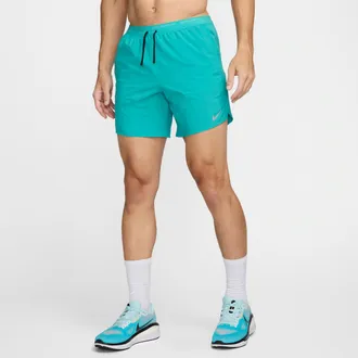 Nike Mens Stride Dri-FIT 7 Brief-Lined Running Shorts in Green | DM4761-345