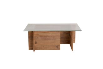 Calicosy Calicosy - Mesa De Centro Con Tablero De Vidrio L105 Cm - Noah