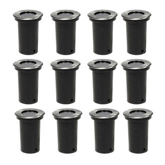 Berkfield Home Outdoor Ground Lights 12 pcs Round in Silver